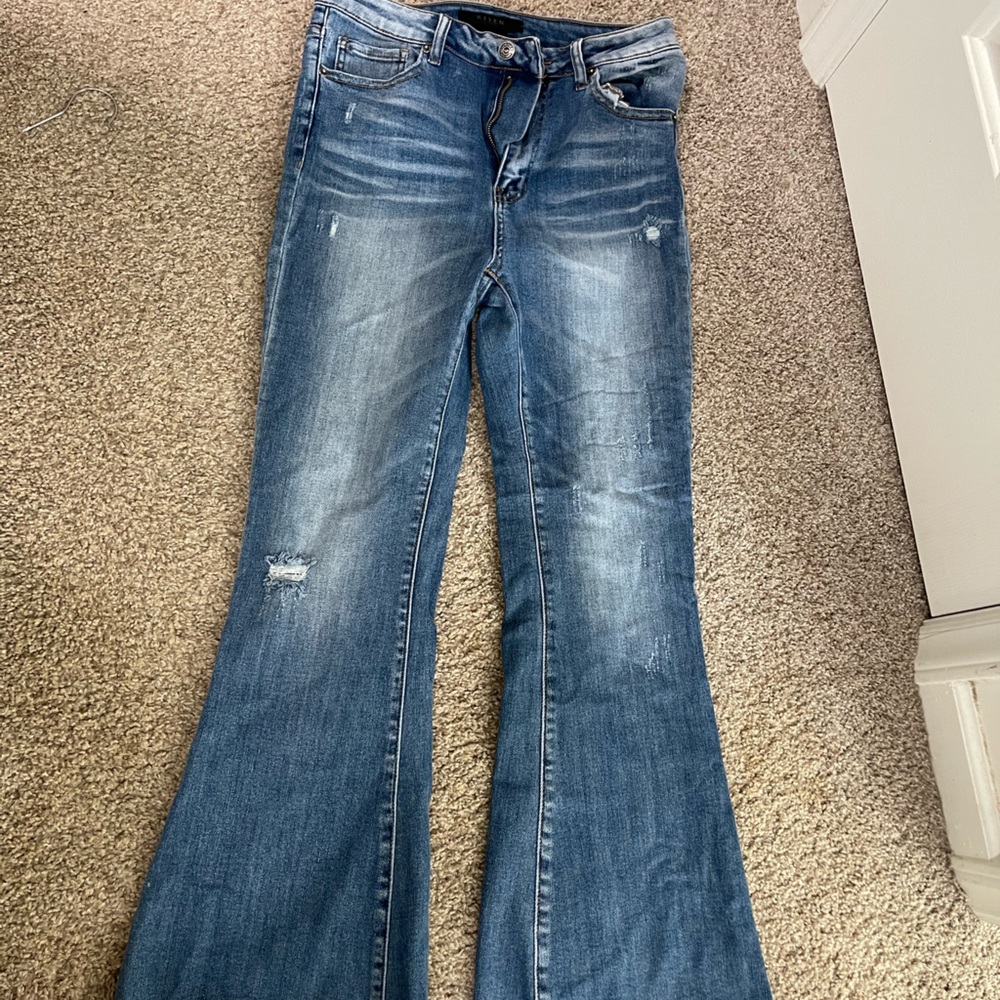 Women's Blue Flare Jeans